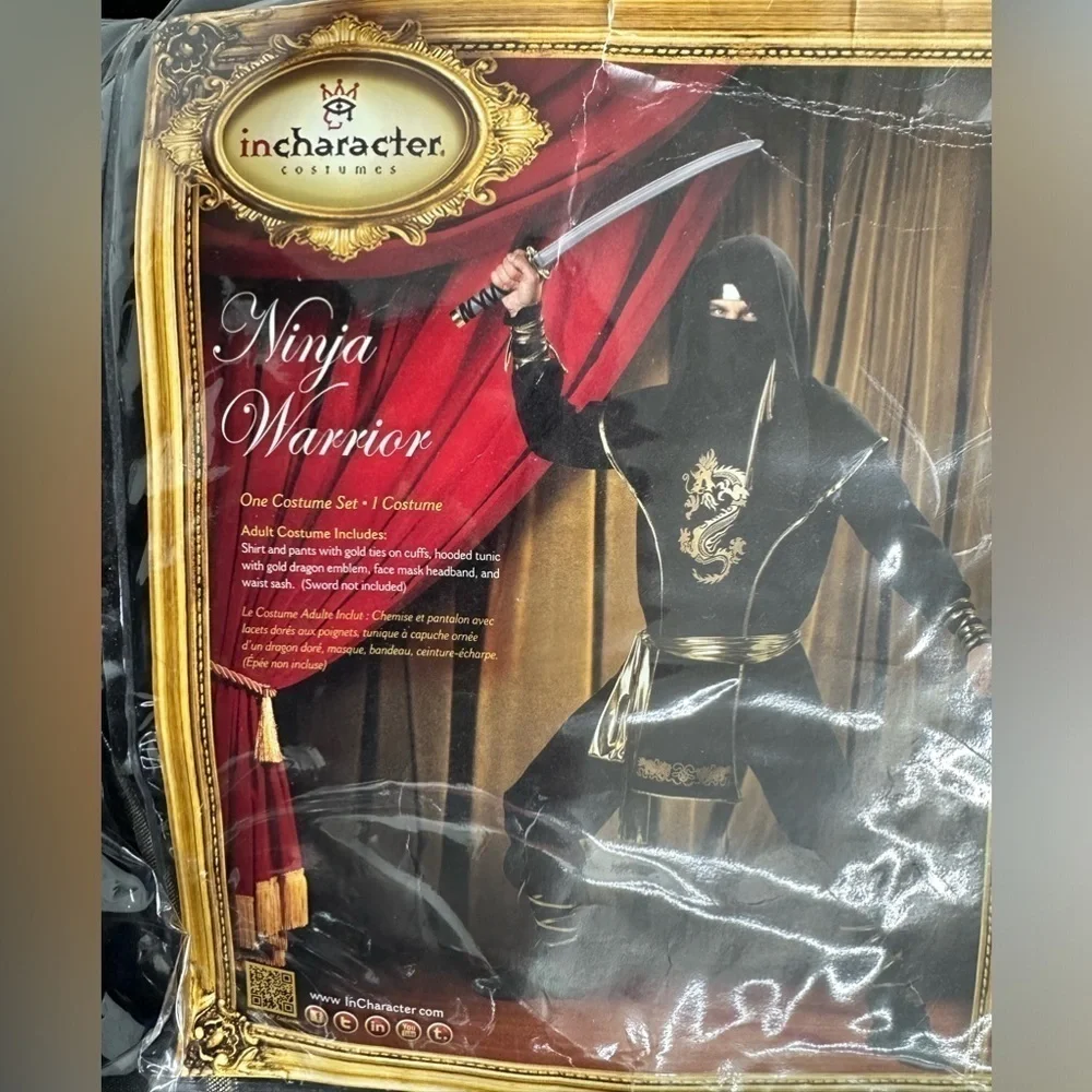 In Character Ninja Warrior  costume Halloween costume size 14+ cosplay dress up